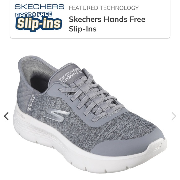 WORN TWICE Skechers Slip-Ins Go Walk Flex “Dacey” ladies’ sneakers, size 7-1/2 M - Picture 5 of 12